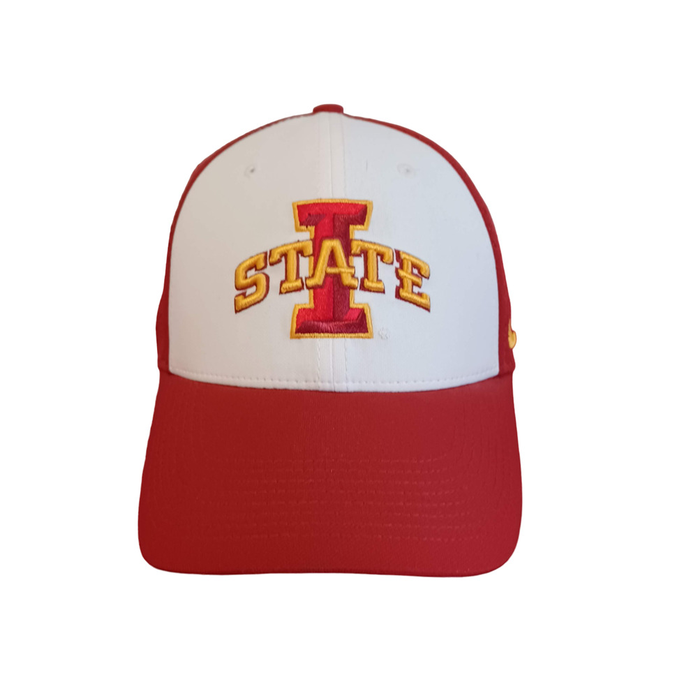 Nike Dri-Fit Red White Iowa State Cyclones Basketball Mens Hat Cap One Size NWOT